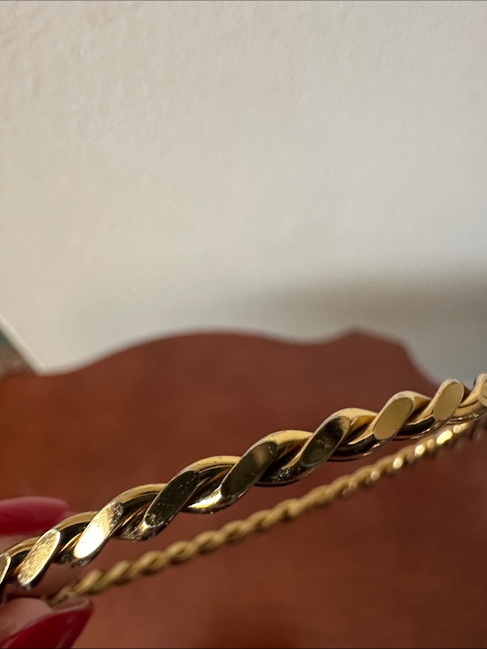 Fashion Jewelry Gold Twisted Rope Bangle - Picture 8 of 8